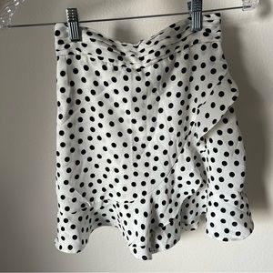 Zara polka dot ruffle skort.